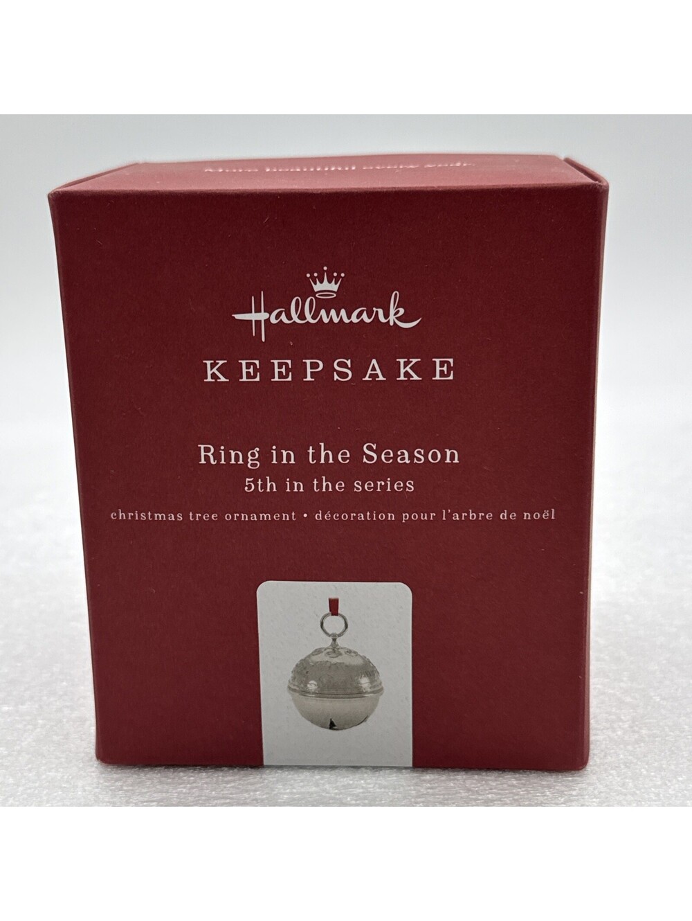 Hallmark 2019 Ring in the Season 5th In Series Silver Bell Ornament Ken Crow New